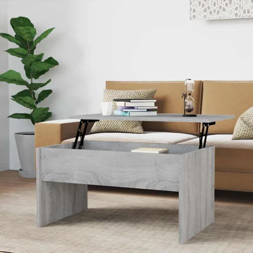 Vista 10 de Lift Top Coffee Table High Gloss White Engineered Wood 19.9 x 31.5 x 16.3 inch Storage Shelf Modern mesa de Centro for Living Room