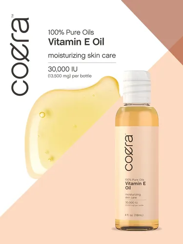 Vista 6 de Coera Aceite de vitamina E 100% puro 30,000 UI 4 onzas líquidas Para cara, piel, cabello y cuerpo Libre de parabenos, SLS y fragancias
