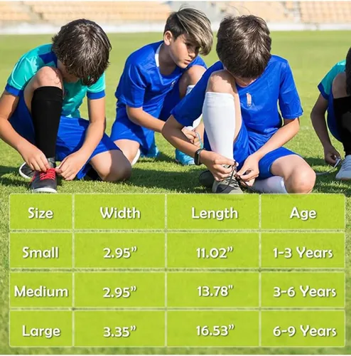 Vista 13 de Century Star Calcetines de fútbol de algodón para niños y jóvenes, calcetines de tubo suave, hasta la rodilla, calcetines deportivos largos