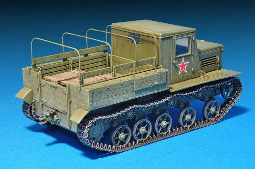 Vista 3 de MiniArt 1:35 Escala Ya-12 Late Prod Kit de modelo de tractor de artillería soviética