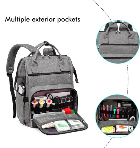 Vista 3 de Mochila de Enfermera Gatycallaty, Gris, Estándar