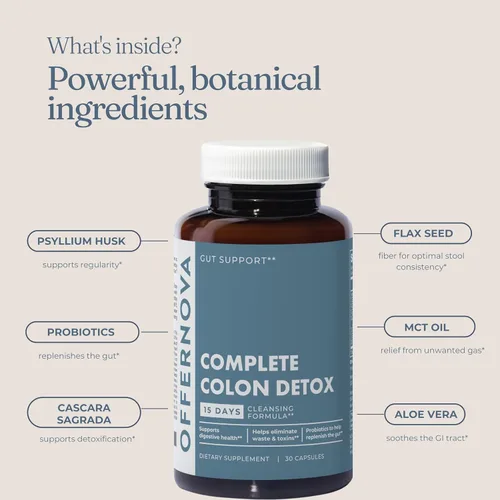 Vista 5 de Offernova Desintoxicación completa de colon 15 días 30 cápsulas