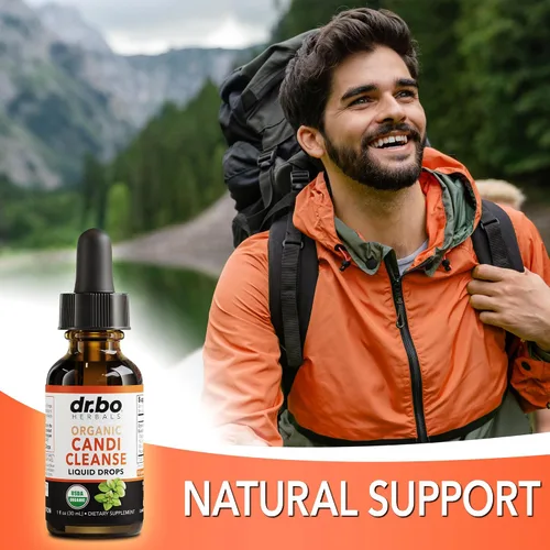 Vista 5 de Candi Cleanse Suplemento de apoyo pastillas y gotas – Aceite de orégano orgánico gotas líquido y ajenjo de nogal negro – Limpiador intestinal oral