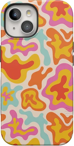 Vista 117 de Casely Funda para iPhone 15 Plus Todas las cosas divertidas Diversión en días laborables Diseño protector audaz Compatible con MagSafe