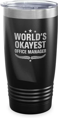 Vista 129 de World's Okayest Accountant - Vaso de regalo para compañeros de trabajo, regalo para miembros de la familia, regalos de Navidad, tazas de café