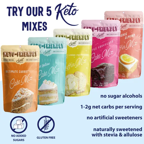 Vista 8 de Sweet Logic Mezcla para panqueques y gofres keto Deliciosas hornadas keto con solo 1-2G de carbohidratos netos por porción Sin gluten