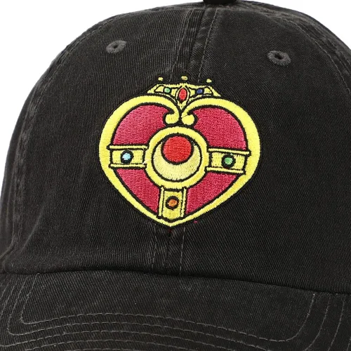 Vista 4 de Bioworld Sailor Moon - Emblemas bordados con diseño de pigmento, sombrero ajustable