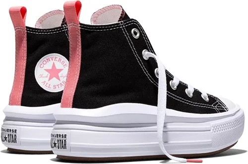 Vista 5 de Converse Chuck Taylor® All Star® Move - Plataforma unisex para niños grandes Negro/sal rosa/blanco