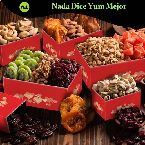 Vista 4 de NUT CRAVINGS - Cesta de regalo de frutas secas y nueces mixtas
