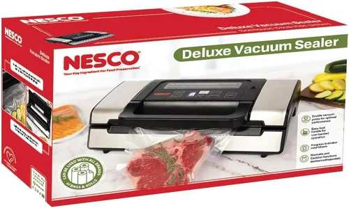 Vista 5 de Envasadora de alimentos al vacío Nesco VS-01 - De color blanco, Plateado