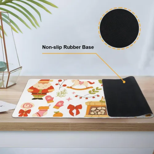 Vista 3 de Light- Based with Santa Mouse Pad Large Gaming Mousepad with Non- Slip Rubber Base Smooth Face Pc Mouse Pad Table Mat Mens Office Decor for School