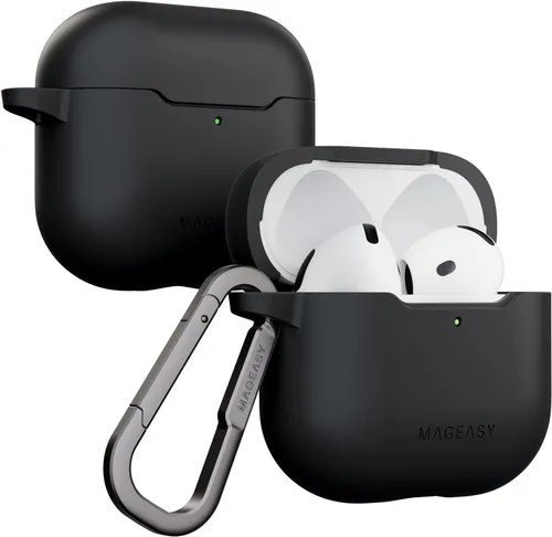 Vista 23 de MAGEASY Funda diseñada para estuche de AirPods Pro 2 - Funda protectora a prueba de golpes para AirPods Pro y Pro 2, resistente a las manchas, suave