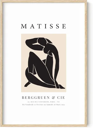 Vista 35 de HAUS AND HUES Matisse - Lámina de arte moderno minimalista - Arte de pared estético de Henri Matisse, póster abstracto para cuarto de dormitorio