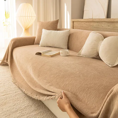 Vista 13 de ROOMLIFE Manta de sofá estilo azteca boho para sillones de 2/3 cojines, fundas de sofá lavables y antideslizantes aptas para mascotas, protector