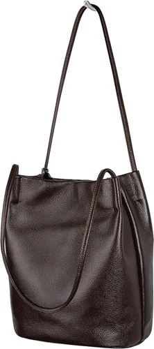 Vista 43 de Iswee - Bolsos de cuero genuino, diseño de hombro Hobo, bolsos para mujer