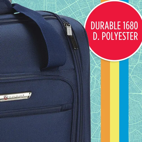 Vista 6 de TPRC 15" Smart equipaje de mano para abajo del asiento, con puerto de carga USB, Púrpura), PR-85315-510