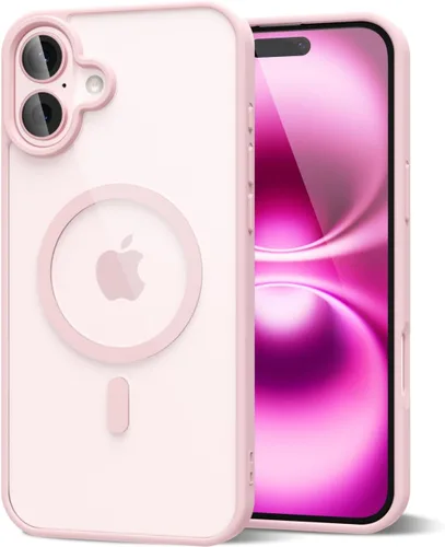 Vista 66 de oakxco Funda magnética transparente compatible con Magsafe, bonita funda delgada y transparente de poliuretano termoplástico no amarillenta, carcasa