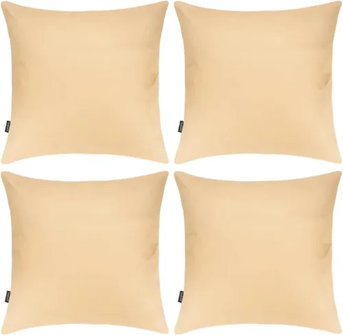 Vista 16 de Coddsmz Paquete de 4 fundas decorativas de 100% algodón para cojín cuadrado, funda de almohada de color liso para bricolaje, para sofá y dormitorio
