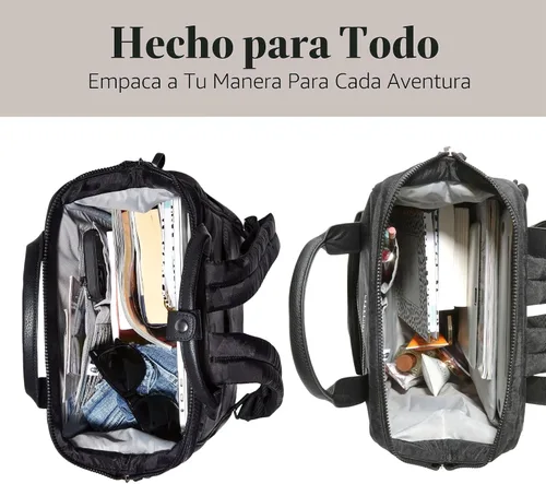 Vista 7 de Baggallini Mochila Soho para mujer, Negro, talla única