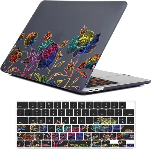 Vista 18 de Fancity Funda compatible con MacBook Pro de 13 pulgadas con Touch Bar versión 2022-2016, chip M2 M1 A2338/A2289/A2251/A2159/A1989/A1706, carcasa