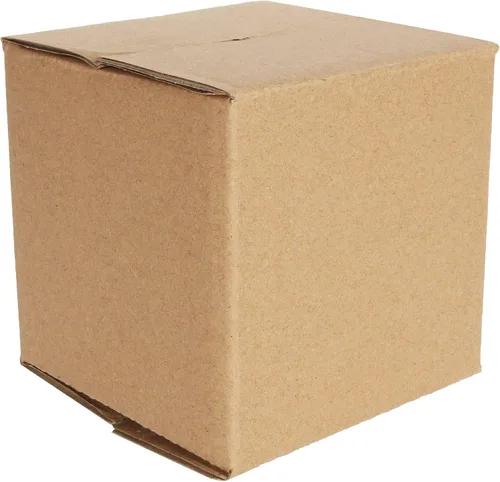 Vista 4 de Paquete de 50 cajas de envío de cartón corrugado de 4 x 4 x 4 pulgadas, pequeñas cajas de cartón corrugado recicladas, cajas de cartón corrugado