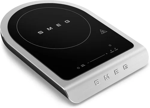 Vista 3 de SMEG Cocina de inducción portátil de 1800 W - Colección Collezione Placa de inducción de un solo quemador con sonda, 9 niveles de potencia + Negro