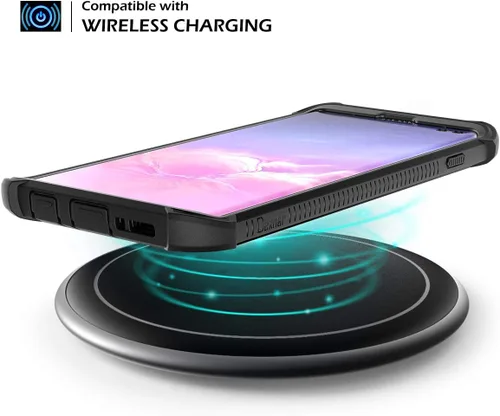 Vista 8 de Dexnor Funda compatible con Samsung Galaxy S10 de 6.1 pulgadas, protección resistente, parte trasera dura, protector protector a prueba de golpes