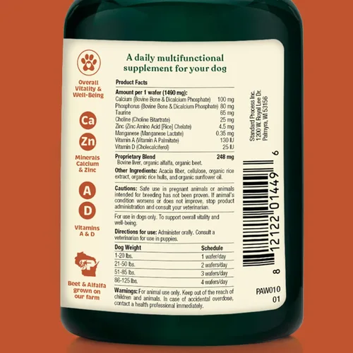 Vista 2 de Spirited Paw Salud + Vitalidad - Salud de las articulaciones y apoyo del sistema inmunológico - Apoyo saludable para el corazón y el pelaje