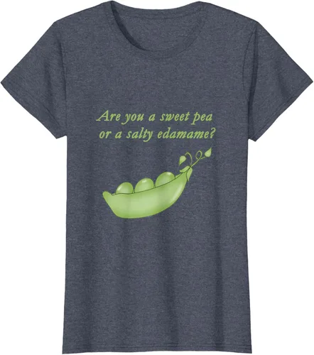 Vista 11 de ¿Eres un guisante dulce o edamame salado? Camiseta, Negro