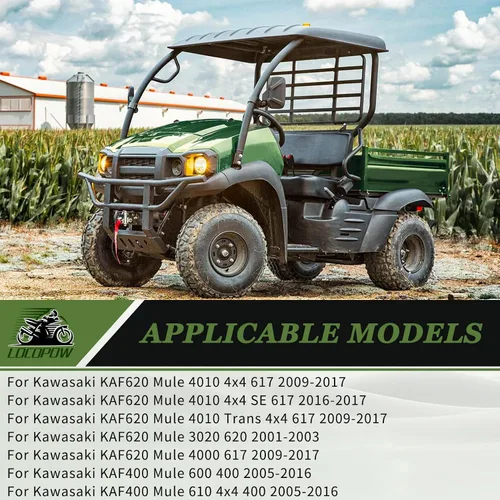 Vista 2 de LOCOPOW 49065-2071 49065-2078 Filtro de aceite Mule 4010 para Kawasaki Mule KAF400 600 610 KAF620 4010 4000 2510 3010 2500 3000 3020 Trans 4x4 &