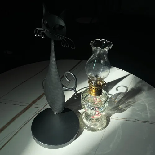 Vista 6 de 2 lámparas de aceite de 5 onzas líquidas para uso en interiores, mechas de lámpara de aceite con perilla de control de fuego, lámpara de queroseno