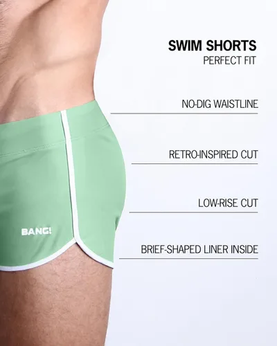 Vista 4 de Bang Traje de baño para hombre - Shorts de natación - Traje de baño sexy retro traje de baño