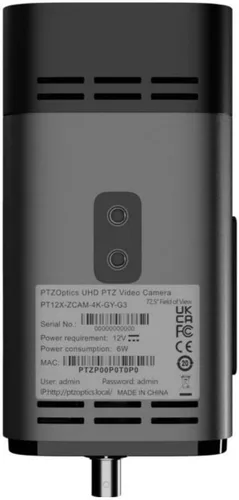 Vista 6 de PTZOptics Cámara Studio 4K 20x Box - Gris Zoom In with Power and Endurance, Capture a head-and-shoulders shot of your subject from up to 90