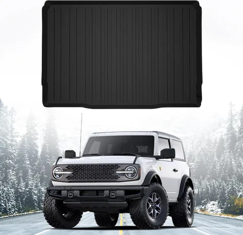 Vista 2 de Forro de carga prémium para Ford Bronco 2021-2025 – 100% de protección, tapete de maletero de automóvil de ajuste personalizado, tapete de carga