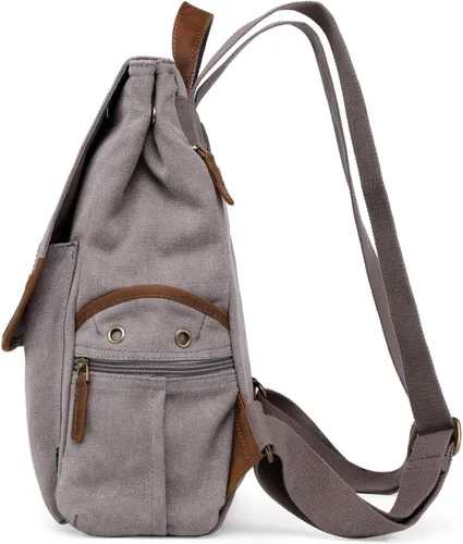 Vista 4 de TSD Brand Atona - Mochila de lona, Gris