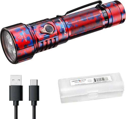 Vista 9 de Fenix LD36R Linterna recargable de 3600 lúmenes, carga rápida USB-C con 6 preajustes RGB y salida de color continuamente ajustable (negro)