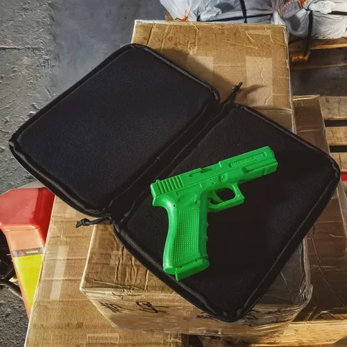 Vista 7 de Equipo táctico de una sola caja de la pistola bolsa de gama bolsa de pistola caso para caza campo de tiro deportes almacenamiento y transporte