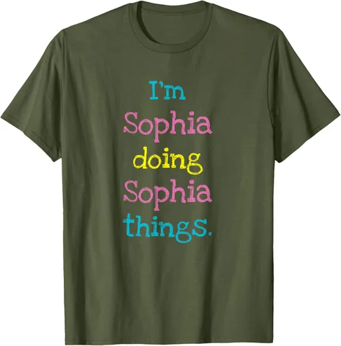 Vista 78 de Sophia - Camiseta con texto personalizado para niñas