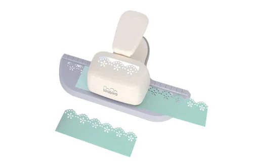 Vista 6 de Bira Craft Perforadora de papel de borde continuo para álbumes de recortes, tarjetas, artes (ángeles)