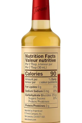 Vista 3 de Torani Puremade - Jarabe, sabor melocotón blanco, botella de vidrio, sabores naturales, 25.4 onzas líquidas 25.4 onzas líquidas