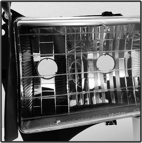 Vista 4 de ACANII - Para 1999 2000 2001 Dodge Ram 1500 Sport Modelo Negro Faros con Luces de Esquina Par Izquierdo+Derecha