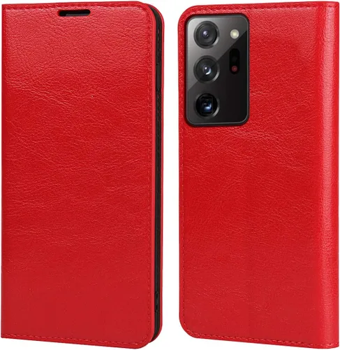 Vista 10 de iCoverCase Funda tipo cartera para Samsung Galaxy Note 20 Ultra con ranuras para tarjetas, función atril de cuero premium con función de atril