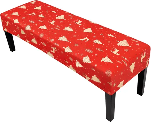 Vista 34 de SearchI Funda para Banco de Comedor, Fundas Largas Elásticas y Lavables para Asiento de Banco, Funda Rectangular para Banco de Mesa de Comedor