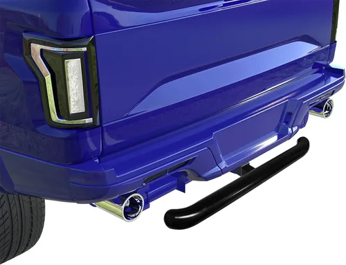 Vista 2 de Black Horse Off Road Protector de parachoques trasero-RBP1000A