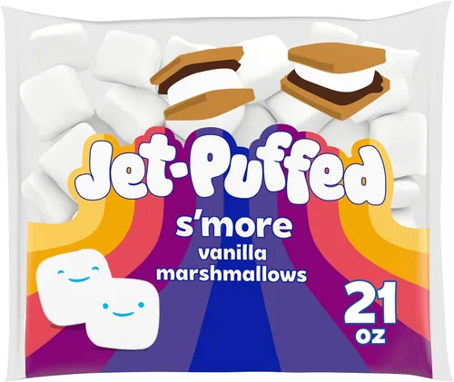 Vista 11 de Malvaviscos inflados a chorro, vainilla S'more, bolsa de 21 onzas