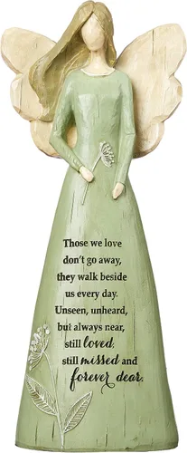 Vista 3 de Abbey & CA Gift - Figura de ángel conmemorativo de Those We Love, regalo de condolencia y duelo, resina con poema conmemorativo, 10 pulgadas