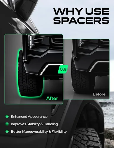 Vista 9 de YHTAUTO - Adaptadores de rueda centrados en el cubo de 5 x 4.5 a 5 x 5 de 1.25 pulgadas, compatibles con ruedas Jeep JK XK WJ WK en YJ TJ XJ KK KJ