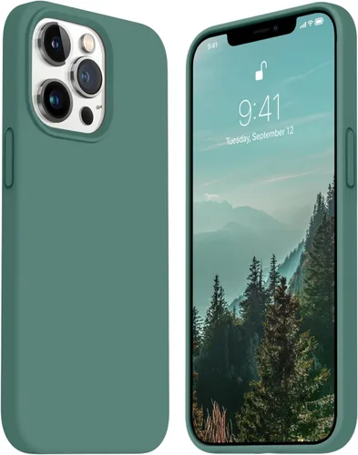 Vista 33 de JELE Funda a prueba de golpes diseñada para iPhone 11, funda de teléfono de silicona líquida con [forro de microfibra suave antiarañazos]
