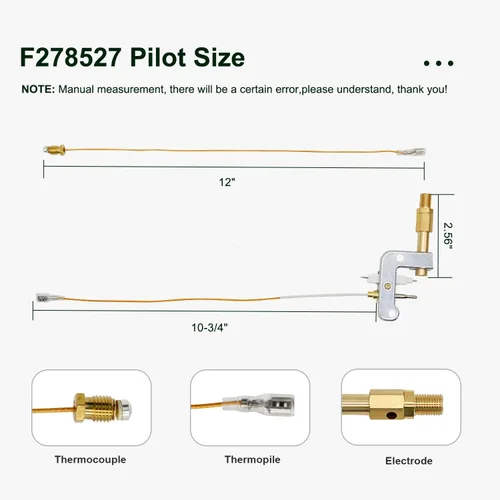 Vista 3 de 78422/F278527 Conjunto piloto ODS compitable con Mr.Heater Big Buddy Heater MH18B MH9B MH9BX o Dewalt Small Propane Heater Parts 78422, F278527