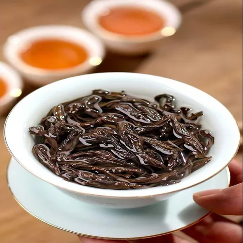 Vista 4 de Da Hong Pao Té Oolong Asado Hoja Suelta 3.5oz Fujian Wuyi Da Hong Pao Dahongpao Grande Roja Roja Roja Hoja Suelta Té Oolong 3.53 oz